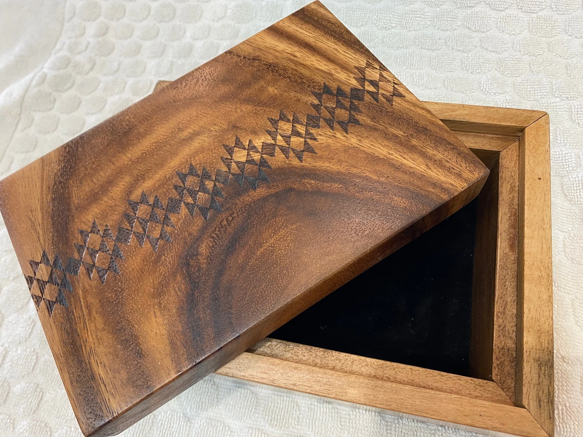 Monkeypod Tribal Box — RK Woods Crafted in Hawaii